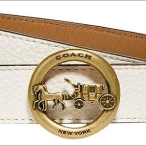 Coach leather Ivory Belt